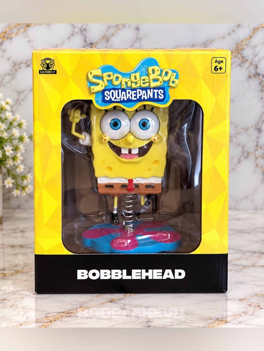 SpongeBob Squarepants Yellow & Brown Bobblehead Collectible